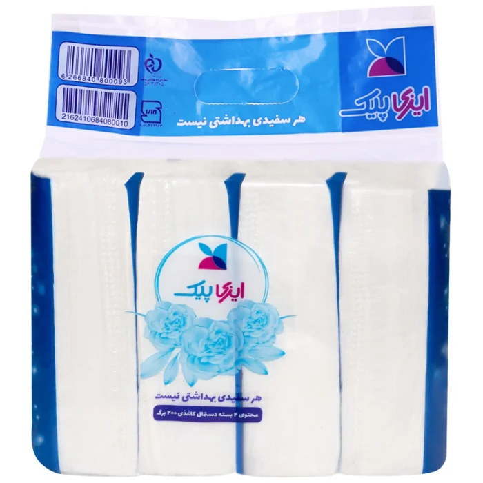 بسته ۴ عددی دستمال کاغذی ۲ لایه ایزی پیک ۱۰۰ برگ - تصویر 2